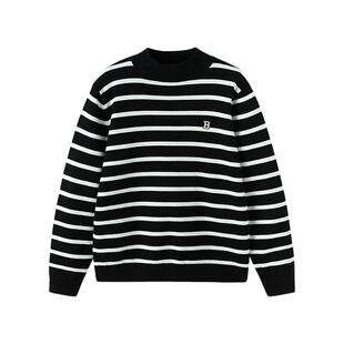 巴拉巴拉童装儿童毛衣男童女童2026新款套头春秋中高领针织打底衫