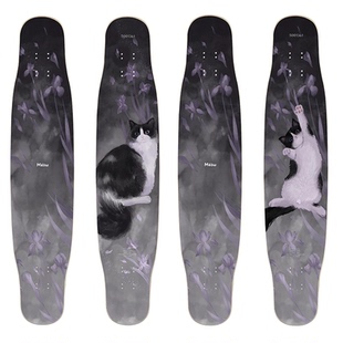 rebirth meow喵板长板dancing舞板超轻弹男女初学者刷街代步滑板