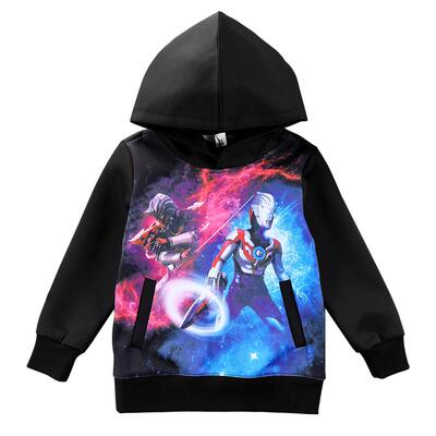 奥特曼卫衣儿童春秋连帽洋气上衣