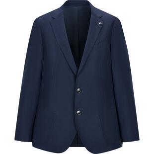 [亚麻]GIOVANNI VALENTINO新款男士便利西服春季休闲西装单西外套