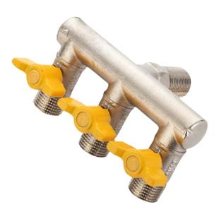 入墙式水管龙头分流器一进二出三通款角阀四通球阀马桶多功能开关