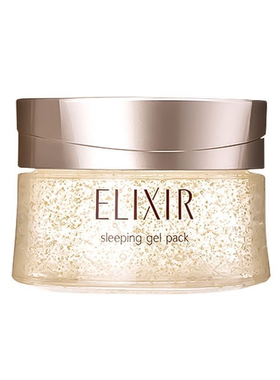 日本ELIXIR怡丽丝尔美肤胶原保湿睡眠面膜樱花限定绿色105g