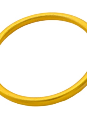 古法传承沙金手镯女24K镀金越南纯金色999莲蓬莲花坠黄金镯子首饰