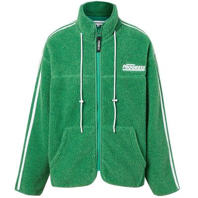 美特斯邦威撞色抽绳细节外套