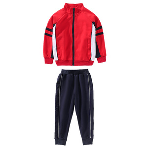 纯棉小学生校服套装幼儿园园服春秋儿童英伦学院风运动班服三件套
