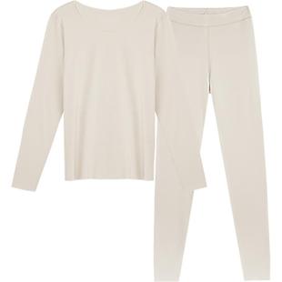 ubras加绒加厚含羊毛羽绒化发热男女保暖内衣套装肌衣底秋衣秋裤