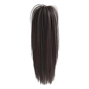 高颅顶假发抓夹直马尾假发辫马尾仿真发短款假马尾瀑布喷泉高马尾