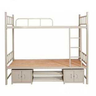 北京加厚铁上下床双层床单层床学生上下铺铁架床高低床员工床单人