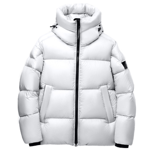 Highrock天石户外男女同款羽绒服加厚连帽白鹅铠甲G303厚外套V058