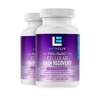 【自营】2瓶装*ESTHELIV skin焕白美容提亮肤色小紫弹软胶囊进口