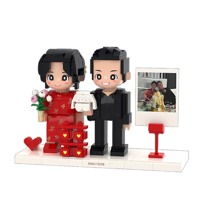 情人节礼物照片定制积木人像
