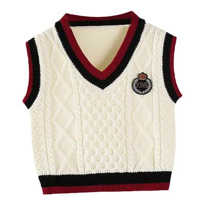一岁宝宝毛衣背心内搭V领坎肩