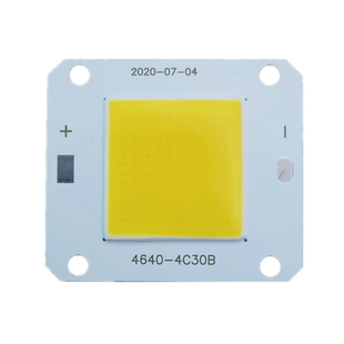 免驱动12VLED灯珠20W30W50瓦投光灯灯芯片12伏太阳能路灯改装暖白