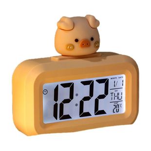 新款闹钟计时器学生儿童男女孩起床专用神器可爱智能桌面电子时钟