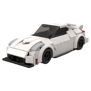 日产尼桑350Z跑车汽车模型积木moc小颗粒零件益智玩具拼装男孩8格