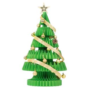 十八纸可折叠圣诞树装饰品christmas tree客厅商场摆件2025新款