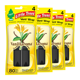 美国小树Little Trees汽车出风口香薰片 车载香薰四片装*4包香草
