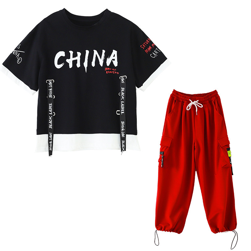 焯焯猴儿童嘻哈街舞演出服套装