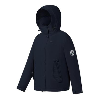 FILA 斐乐官方女士羽绒服2025冬季新款健身运动宽松连帽保暖外套