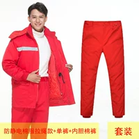 Комплект, красный чай улун Да Хун Пао, пуховик, штаны, вкладыш, 3 предмета