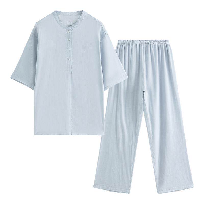 康妮雅夏季全棉梭织睡衣女套装