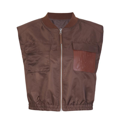 婉甸2025年秋季新品玛奇朵色单马夹1233V01RX2