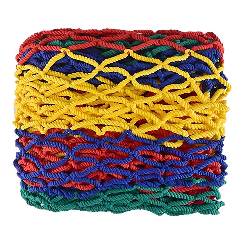 彩色防护网楼梯防坠网幼儿园防护网阳台防护网安全网围网尼龙绳网