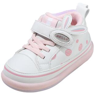 百丽童鞋冬季加绒保暖休闲鞋时尚百搭板鞋女童小兔子可爱宝宝鞋子