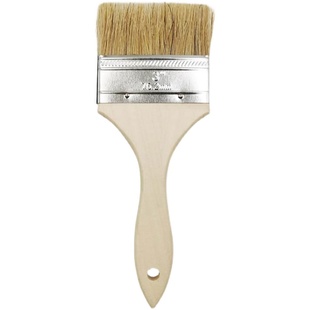 油漆毛刷子工业用除尘胶水硬鬃刷不掉毛小烧烤油刷子耐高温猪毛刷