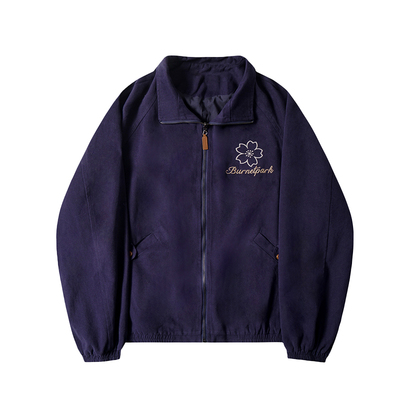 CCKOK花朵刺绣简约棒球服外套