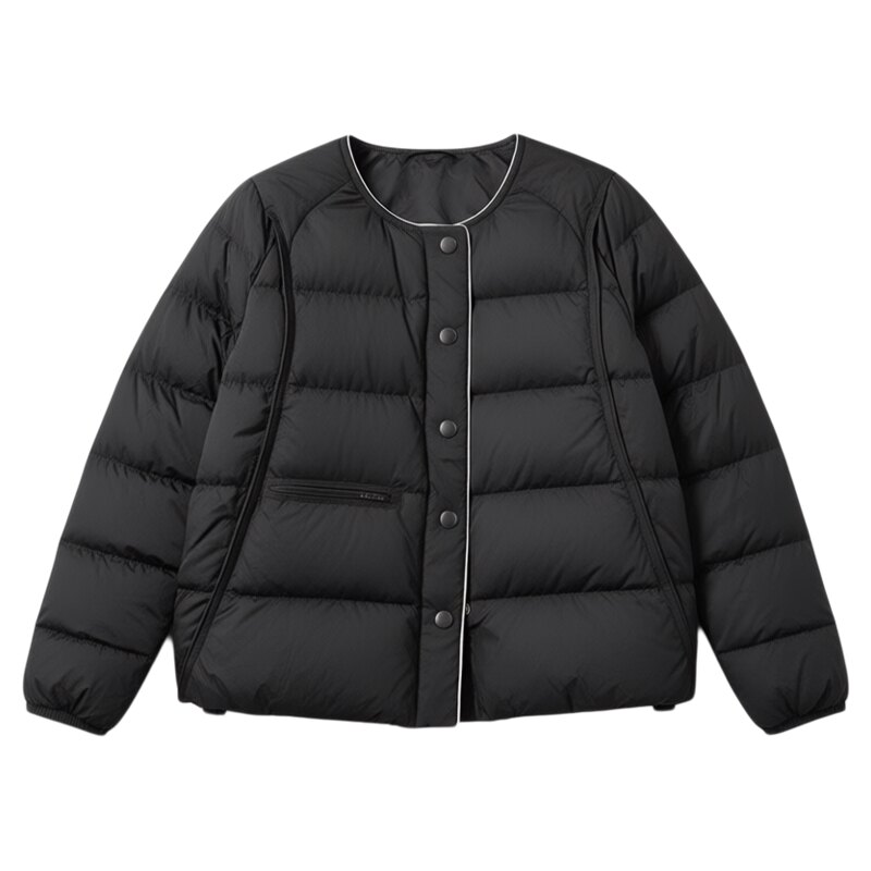保暖羽绒服女短款冬季白鸭绒