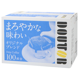 日本直邮 咖啡Doutor纯黑挂耳咖啡现磨原味特调100袋