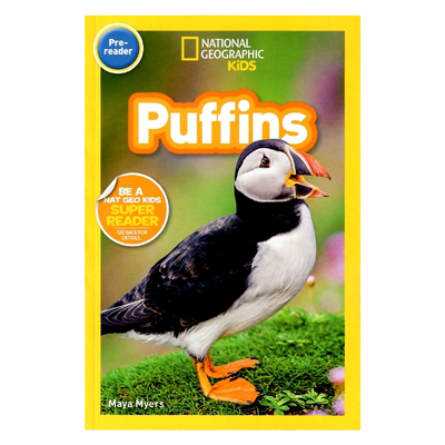 进口英文原版绘本National Geographic Kids pre-Readers:Puffins海鸟美国国家地理分级阅读读物入门级全彩儿童英语启蒙科普百科书