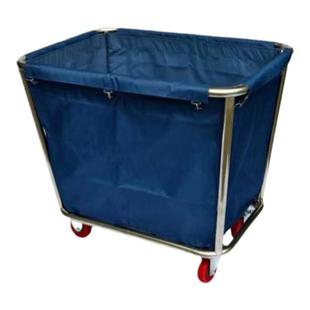 布草车酒店客房服务车宾馆洗衣房工作车脏布草回收车不锈钢手推车