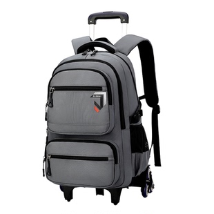 初中学生拉杆书包男生小学三到六年级高中大容量可爬楼拖拉背包女