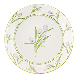 中式吃饭碗陶瓷双耳汤碗家用碗盘子餐具2025新款创意米饭碗碟套装