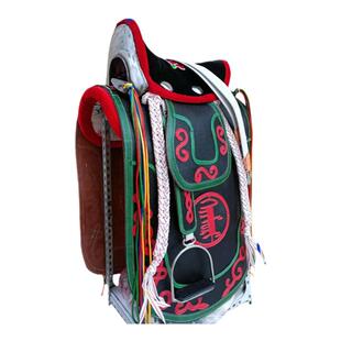 蒙古工艺品民族马鞍子全套马具牛皮新大马游客鞍小马骑士马术用品