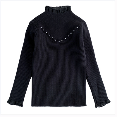 女童蕾丝花边洋气打底衫