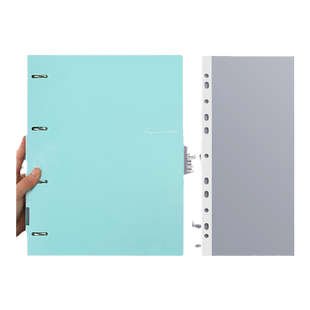 可定制 文件夹试卷收纳袋活页文件夹整理神器档案夹a4插页透明资料册四孔打孔活页夹钢琴谱夹文件收纳册学生
