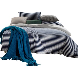 凡客居全棉天竺棉被套单件针织棉儿童150*200单人双人家用被罩