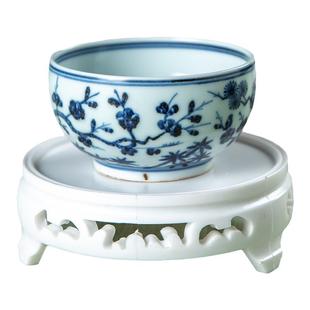 可旋转圆形底座鱼缸花盆花瓶奇石头佛像酒坛香炉塑料托盘架子摆件