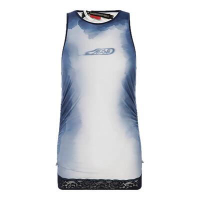 ANDERSSON BELL 春季新款女士蕾丝边印花弹力无袖吊带背心