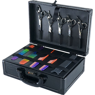 复古美发手提工具包工具箱发型师专用大容量手提包箱理发师密码箱