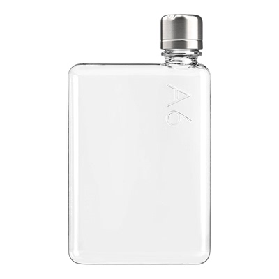 澳洲memobottle-Tritan塑料A6时尚创意扁平水壶纸张杯书型随手杯
