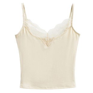 蕾丝吊带背心女内搭2025新款辣妹性感修身显瘦打底衫V领上衣外穿