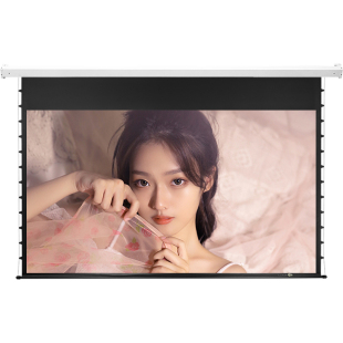 JK经科G-100v II电动拉线屏幕80/100/120寸16比9超高清4K投影仪白玻纤幕布家用电影壁挂嵌入式隐藏升降自动幕