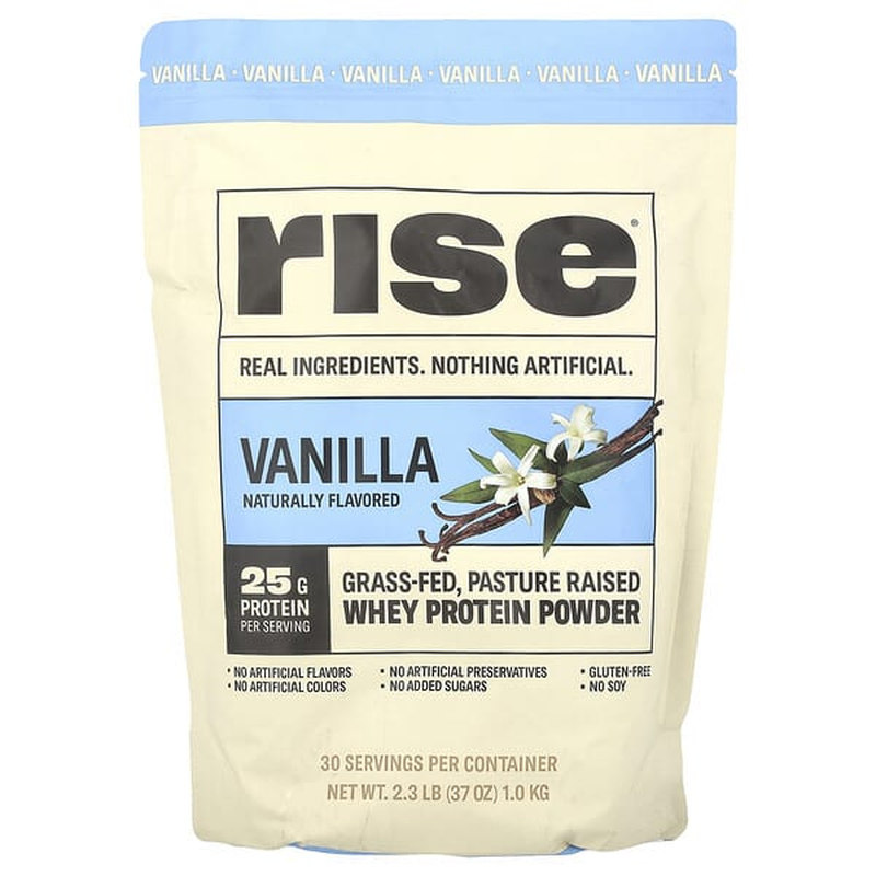Rise Bar,乳清蛋白质粉，香草味，2.3 磅（1 千克）