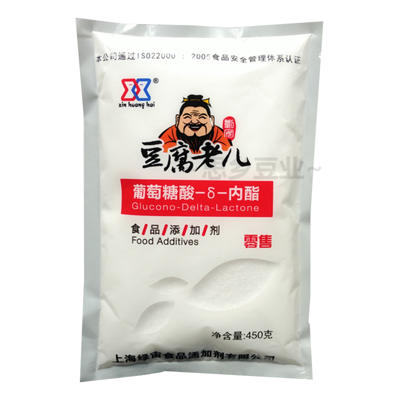 豆腐老兒內(nèi)酯豆腐腦豆腐花原料凝固劑葡萄糖酸內(nèi)脂商用包裝450克
