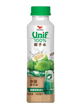 统一Unif100%椰子水350ml*12瓶