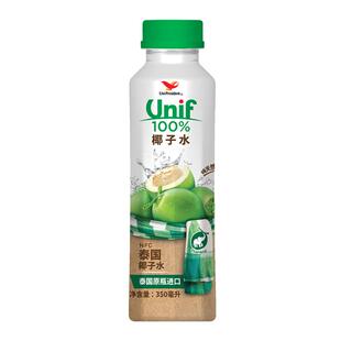 统一泰国原瓶进口Unif椰子水NFC非浓缩还原0脂肪350ml*12瓶